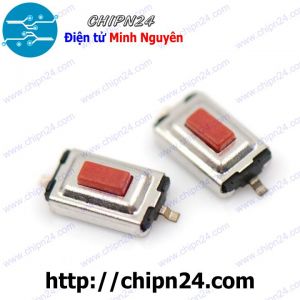 [10 cái] (K76) Nút nhấn 2 chân 3x6x2.5mm SMD Dán Đỏ