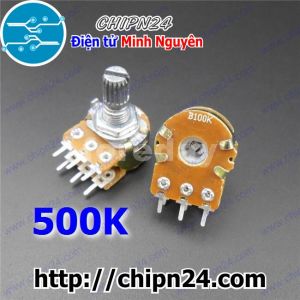 (F148) Biến trở Volume Đôi 500K WH148 (B504 504 6 chân)
