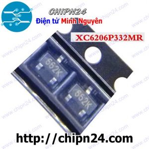 [10 con] (G10.2) IC Dán XC6206 662K SOT-23-3 (Hàng Thường) (SMD) (XC6206P332MR 6206 3.3V 0.5A)