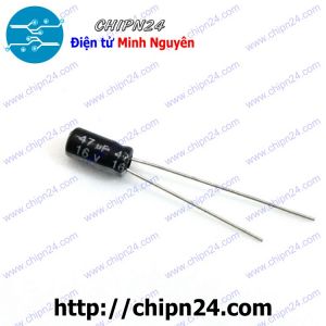 [25 con] (F251) Tụ hóa 47uF 16V Đen (4x7mm)