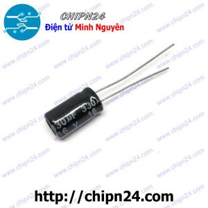 [10 con] Tụ hóa 330uF 16V Đen (6x12mm)