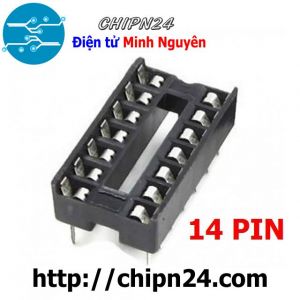 Đế IC 14P (DIP-14) (Đế cắm IC 14 chân)