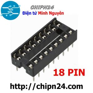 Đế IC 18P (DIP-18) (Đế cắm IC 18 chân)