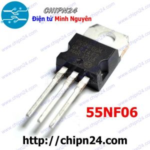 Mosfet 55NF06 TO-220 50A 60V Kênh N (P55NF06 STP55NF06)