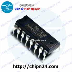 IC 74HC147 DIP-16 (SN74HC147N 74147) (IC Mã hóa ưu tiên 10 đường sang 4 đường)