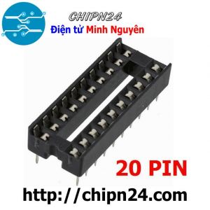 Đế IC 20P (DIP-20) (Đế cắm IC 20 chân)