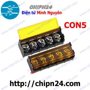 Domino HB9500 5P (Có bảo vệ) (9.5MM) (Terminal, Cầu đấu dây cọc nguồn)