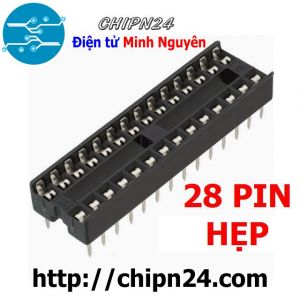 Đế IC 28P Khe Hẹp (DIP-28) (Đế cắm IC 28 chân)