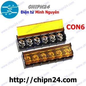 Domino HB9500 6P (Có bảo vệ) (9.5MM) (Terminal, Cầu đấu dây cọc nguồn)