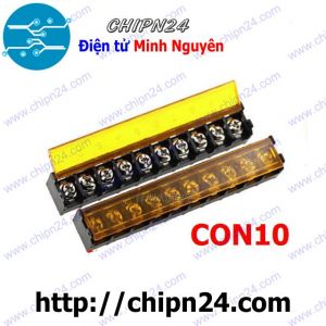 Domino HB9500 10P (Có bảo vệ) (9.5MM) (Terminal, Cầu đấu dây cọc nguồn)