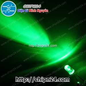 [50 con] (TK23) Led 5mm siêu sáng Xanh Lá (Led 5mm Trong Xanh Lá)