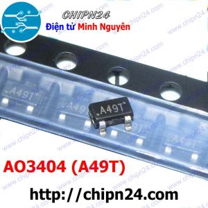 [10 con] (G3.2) Mosfet Dán AO3404 (A49T) SOT-23 5A 20V Kênh N (SMD) (3404)