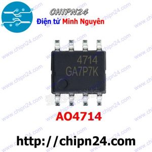 (SOP) Mosfet Dán AO4714 SOP-8 Hàng Tốt 20A 30V Kênh N (SMD) (4714)