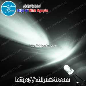 [50 con] Led 5mm siêu sáng Trắng (Led 5mm Trong Trắng)