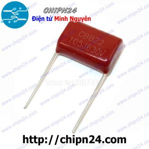 Tụ CBB 630V 105J P=20mm (105 1uF)