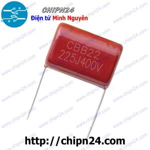 Tụ CBB 400V 225J P=25mm (225 2.2uF)