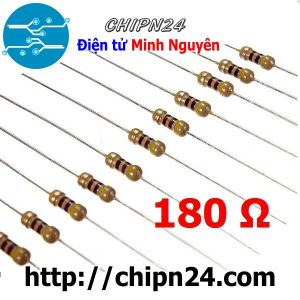 [50 con] () Điện Trở 180R 1/4W 5%