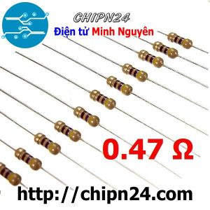 [20 con] Điện Trở 0.47R 1/4W 5%