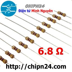 [20 con] Điện Trở 6.8R 1/4W 5%