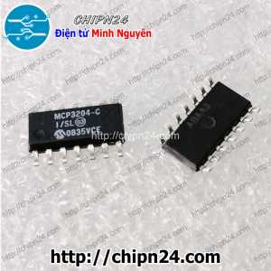 (SOP) IC Dán MCP3204 SOP-14 Hàng Tốt (SMD) (MCP3204-CI/SL 3204)