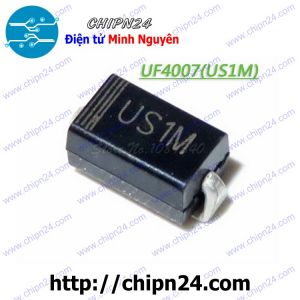 [10 con] (KX) Diode Dán US1M 1A 1000V (SMD) (HER108 UF4007)