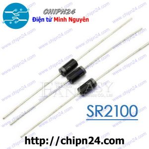 (K472) Diode SR2100 DIP DO-15 2A 100V (SR 2100) [Diode Schottky]