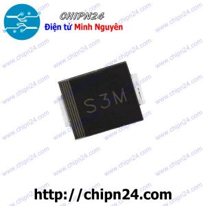 [10 con] Diode Dán 1N5408 SMC (S3M) 3A 1000V (SMD)