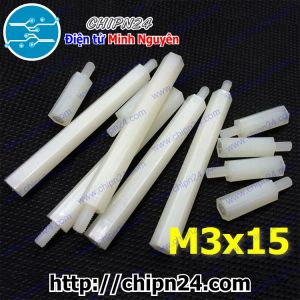 [10 cái] (F31) Cọc nhựa M3x15 (D-C)