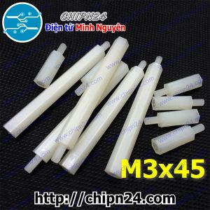 Cọc nhựa M3x45 (D-C)