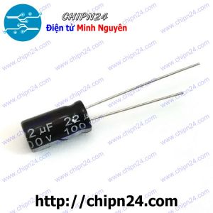 [10 con] Tụ hóa 22uF 100V (6x11mm)