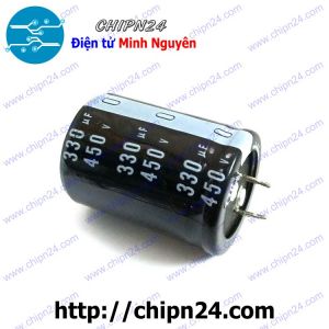 (J23) Tụ hóa 330uF 450V Đen Nichicon (30x40mm)