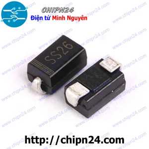 [10 con] Diode Dán SS26 SMA 2A 60V (SMD) (4.3x2.6mm) (Diode xung)