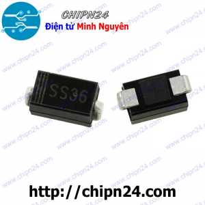 [10 con] (G7) Diode Dán SS36 SMA 3A 60V (SMD) (4.3x2.6mm) (Diode xung)