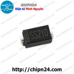 [10 con] (G7) Diode Dán SS210 SMA 2A 100V (SMD) (4.3x2.6mm) (Diode xung)
