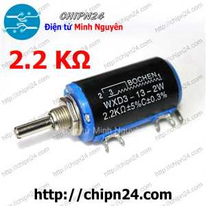 (F174) Biến trở WXD3 2K2 (WXD3-13-2W) (Biến trở Chiết áp tinh chỉnh xoay 10 vòng)