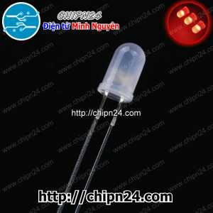 [50 con] (TK22) Led 5mm Đục màu Đỏ