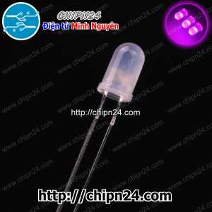 [50 con] (TK22) Led 5mm Đục màu Hồng