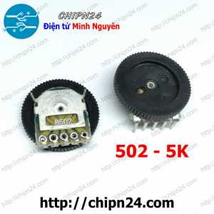 (F394) Biến Trở Đồng tiền 5 Chân 5K (16x2MM, B502 502)