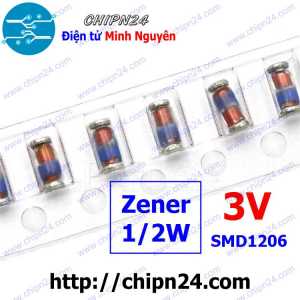[10 con] (G32) Diode Zener Dán 1/2W 3V LL34 SMD1206 ZMM3V (3V 0.5W) (3.5x1.6mm)