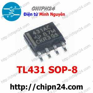 [SOP] IC Dán TL431 SOP-8 (SMD) (431C TL431CD 431AC TL431ACD) (IC điều chỉnh điện áp)