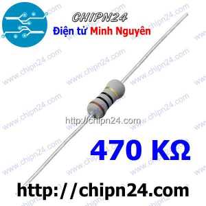 [10 con] (F358) Điện Trở 470K 1W 5%