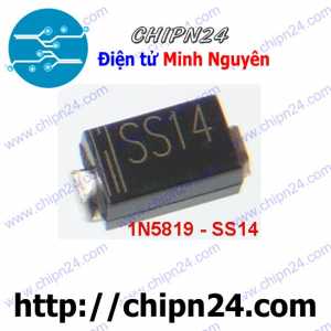 [10 con] (G7) Diode Dán SS14 SMA 1A 40V 1N5819 (SMD) (4.3x2.6mm) (Diode xung)