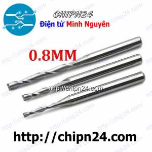 Mũi phay 0.8mm (phay nhôm)