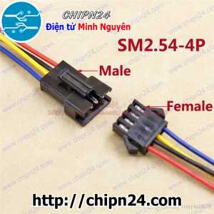(P234) Dây khớp nối SM2.54mm 4P 20CM