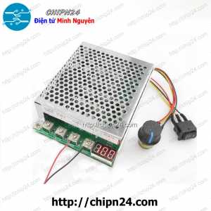(Q108) Dimmer DC 60A 12V24V36V48V55V (Có hộp bảo vệ) có Công tắc đảo chiều Động cơ