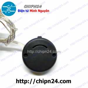 Đế pin CR2032 Tròn 2 viên 6V Nút nhấn Flash Đen