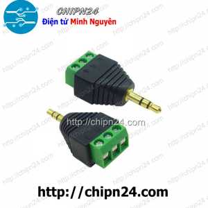 (F114.5) Jack chuyển Audio 3.5mm ra Domino 3 chân Đực