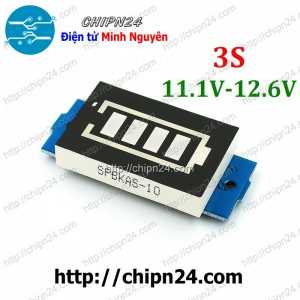 Mạch hiển thị mức năng lượng pin 3S 11.1V-12.6V Led Xanh dương