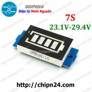 Mạch hiển thị mức năng lượng pin 7S 23.1V-29.4V Led Xanh dương