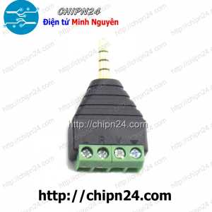 (F114.7) Jack chuyển Audio 3.5mm ra Domino 4 chân Đực
